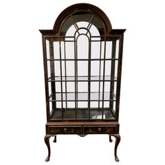 Maison Jansen Chinoiserie Double Sided Vitrine Cabinet