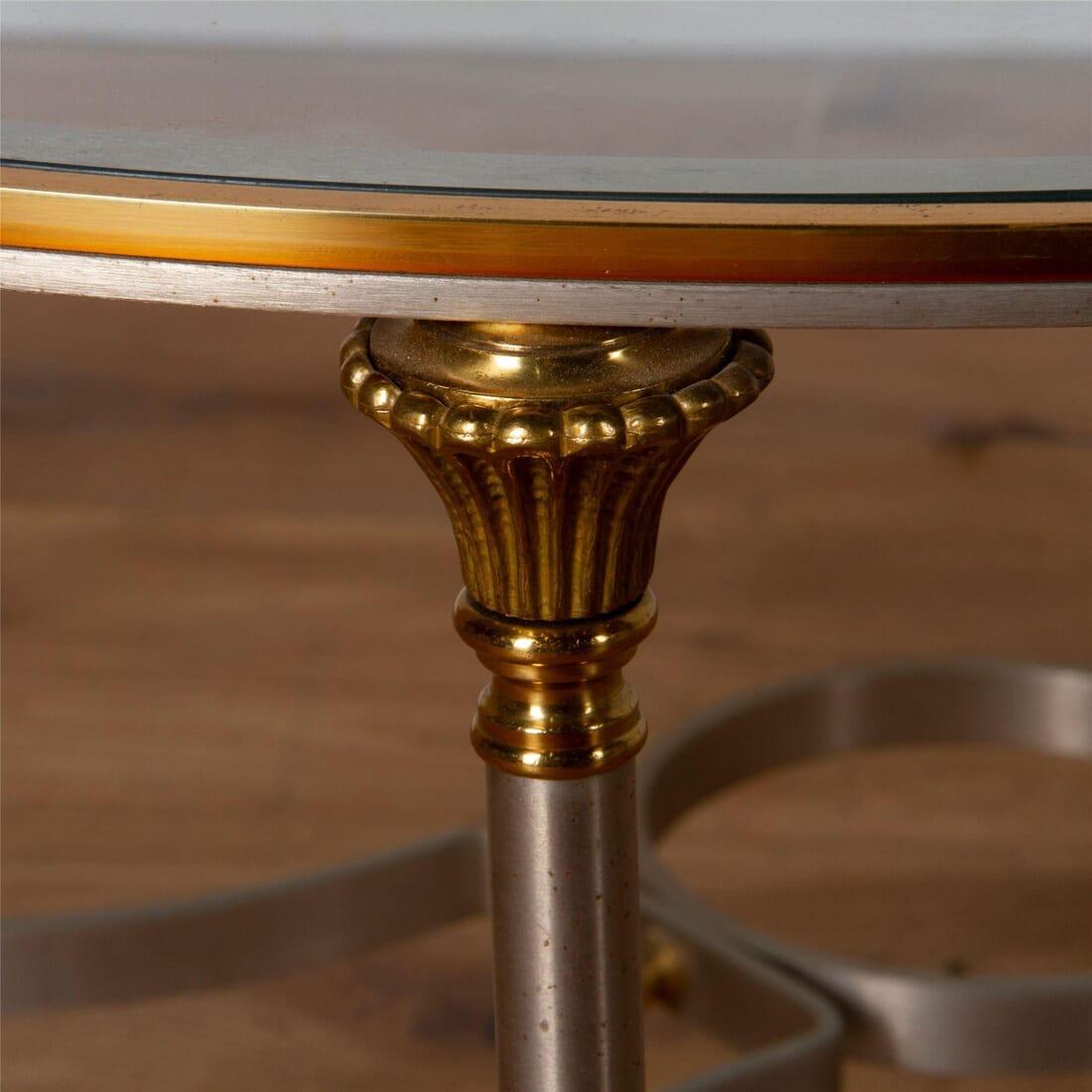 French Maison Jansen Circular Coffee Table
