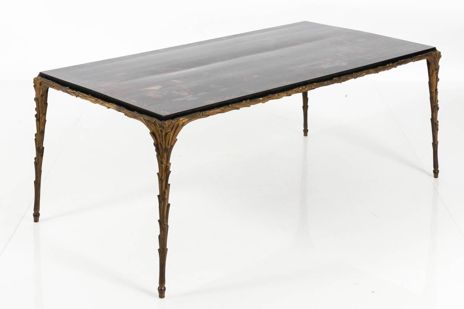 Maison Jansen Coffee Table with 18th Century Chinese Panel 5