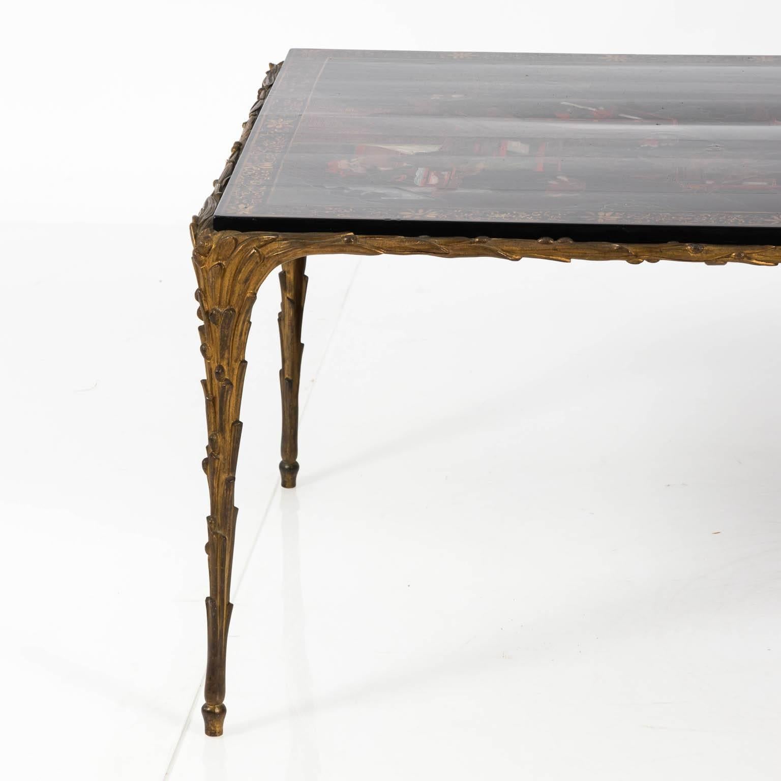 Maison Jansen Coffee Table with 18th Century Chinese Panel 2