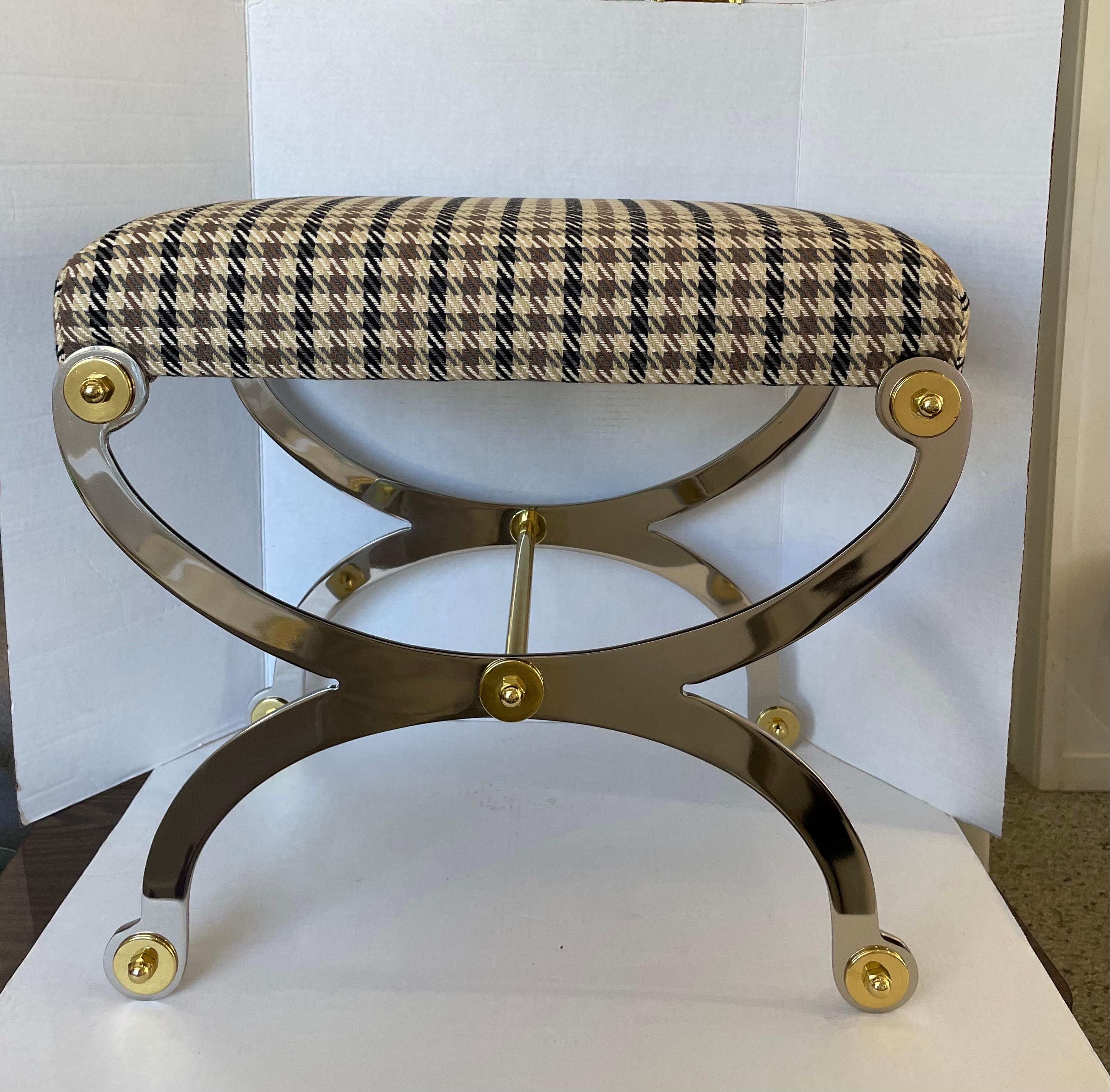 Italian Maison Jansen Curule Bench