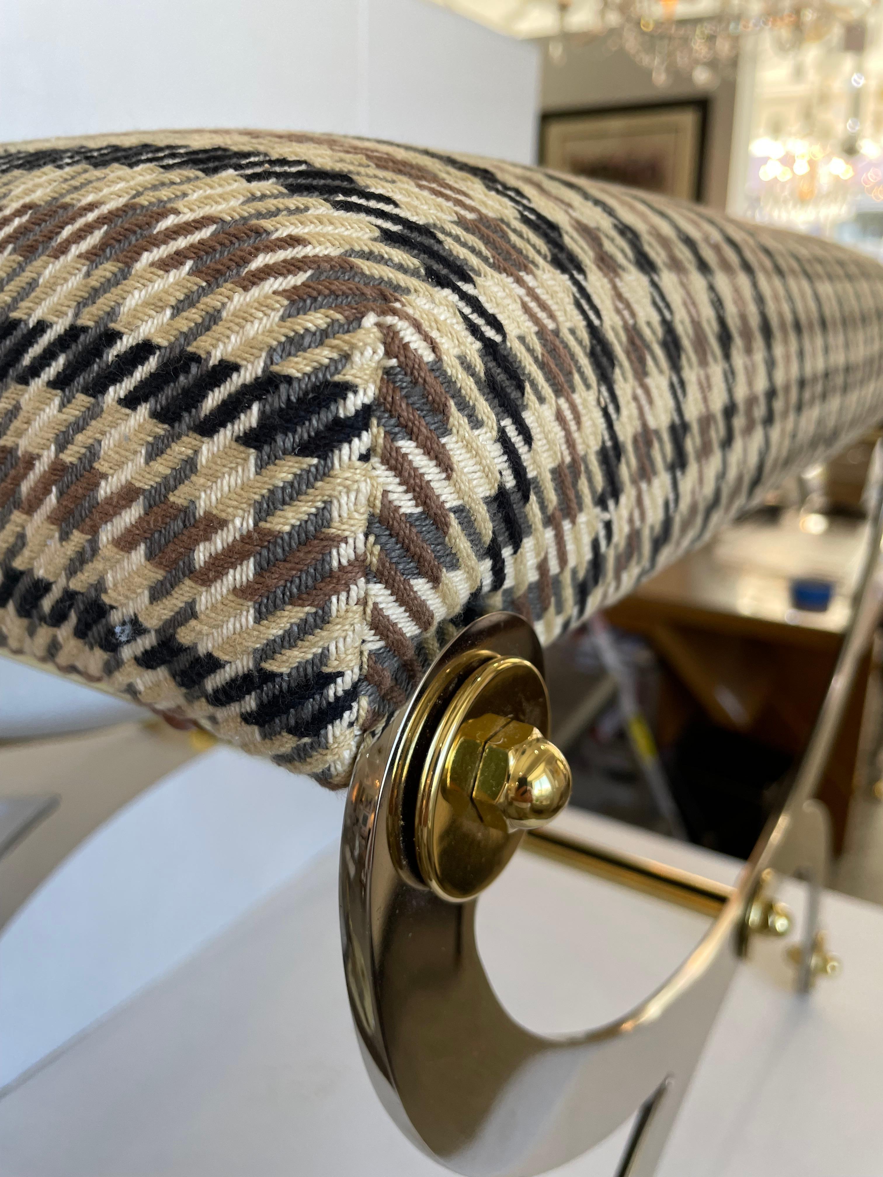 Lacquered Maison Jansen Curule Bench