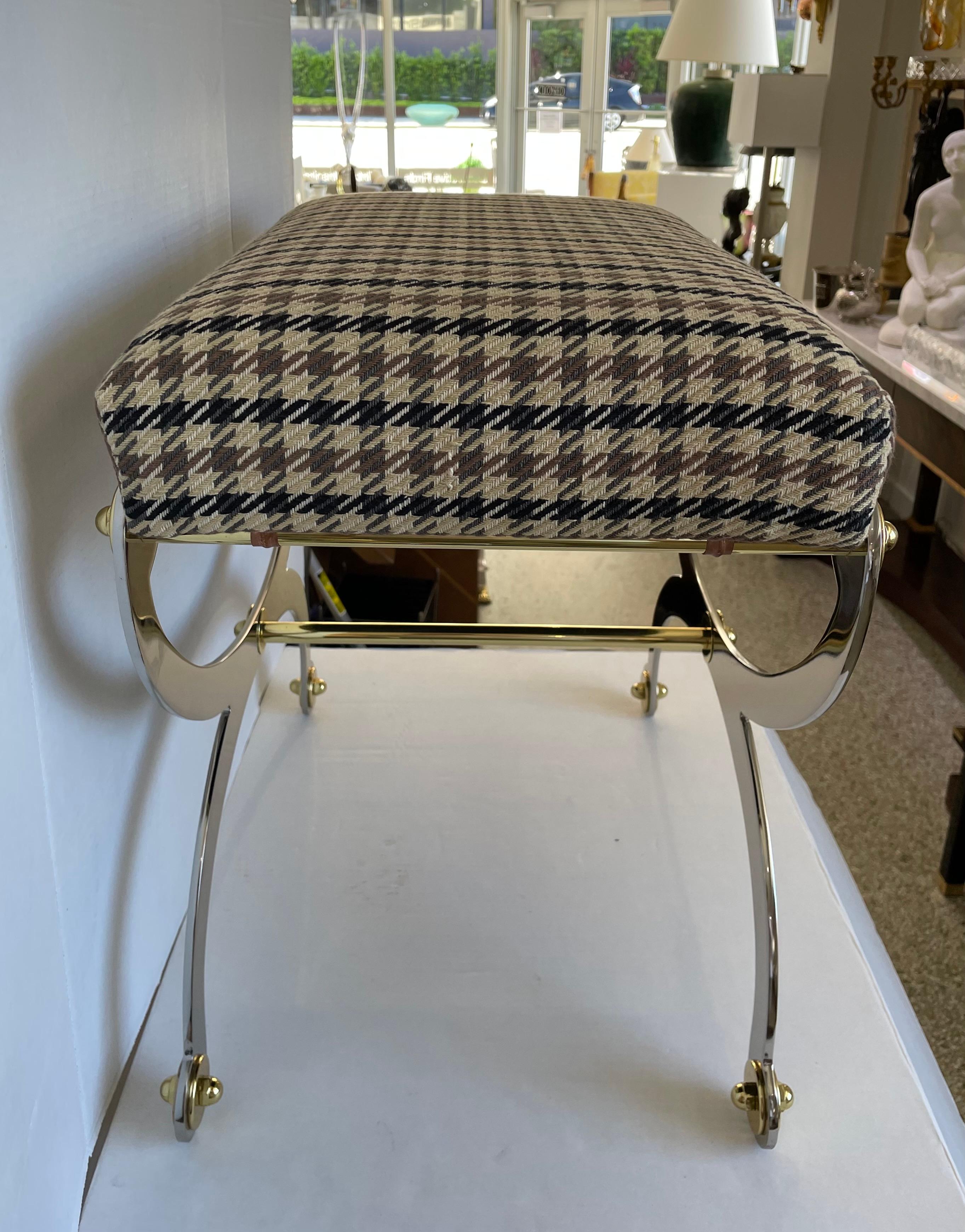 20th Century Maison Jansen Curule Bench