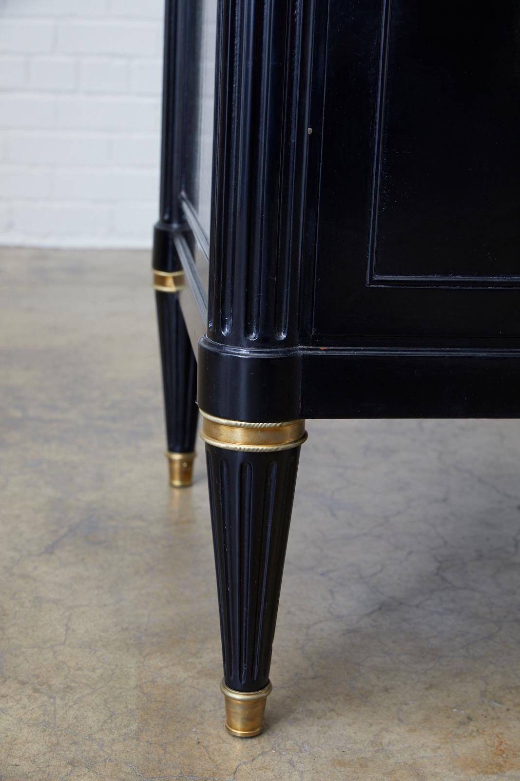 Maison Jansen Ebonized Marble Top Commode Escritoire 5