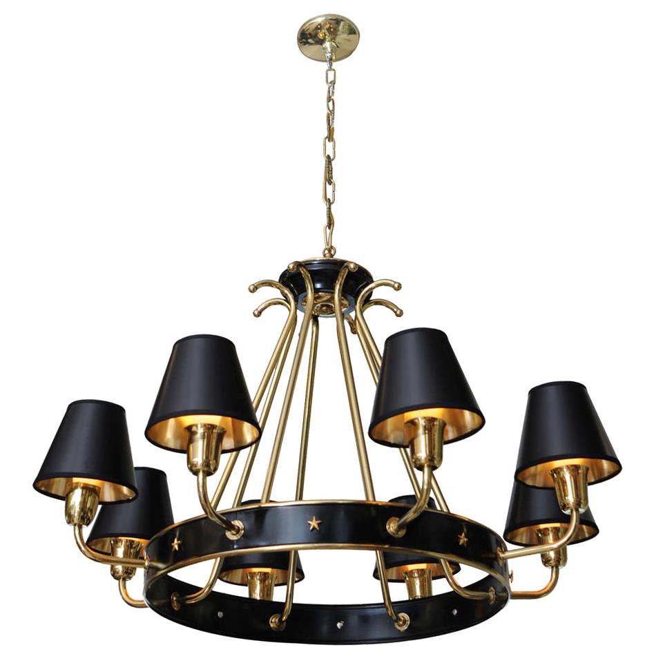 Maison Jansen Eight-Arm Empire Style French Chandelier