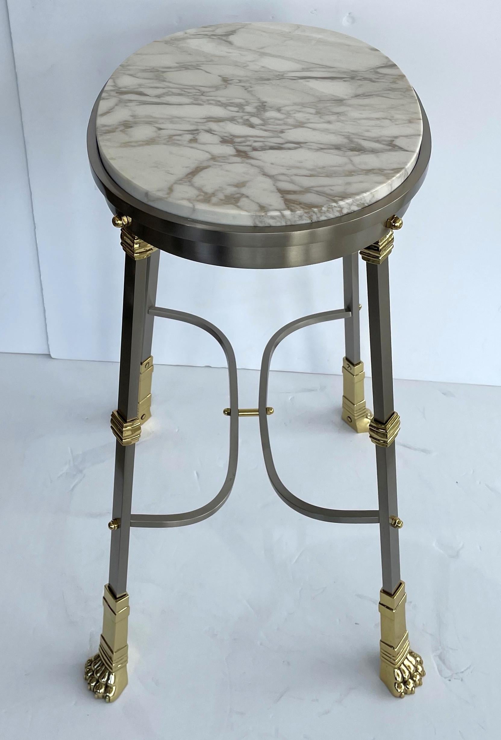 Maison Jansen Empire Revival Side Table In Good Condition For Sale In West Palm Beach, FL