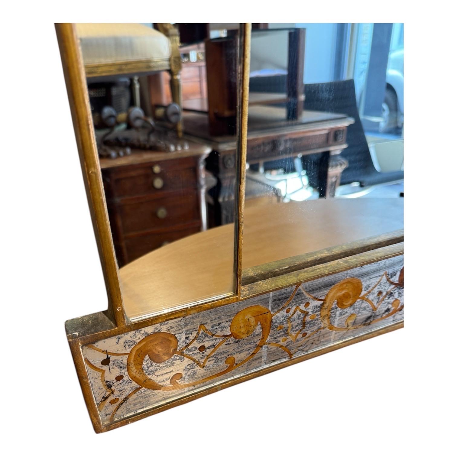 Specchio Maison Jansen Englomise in vendita 6