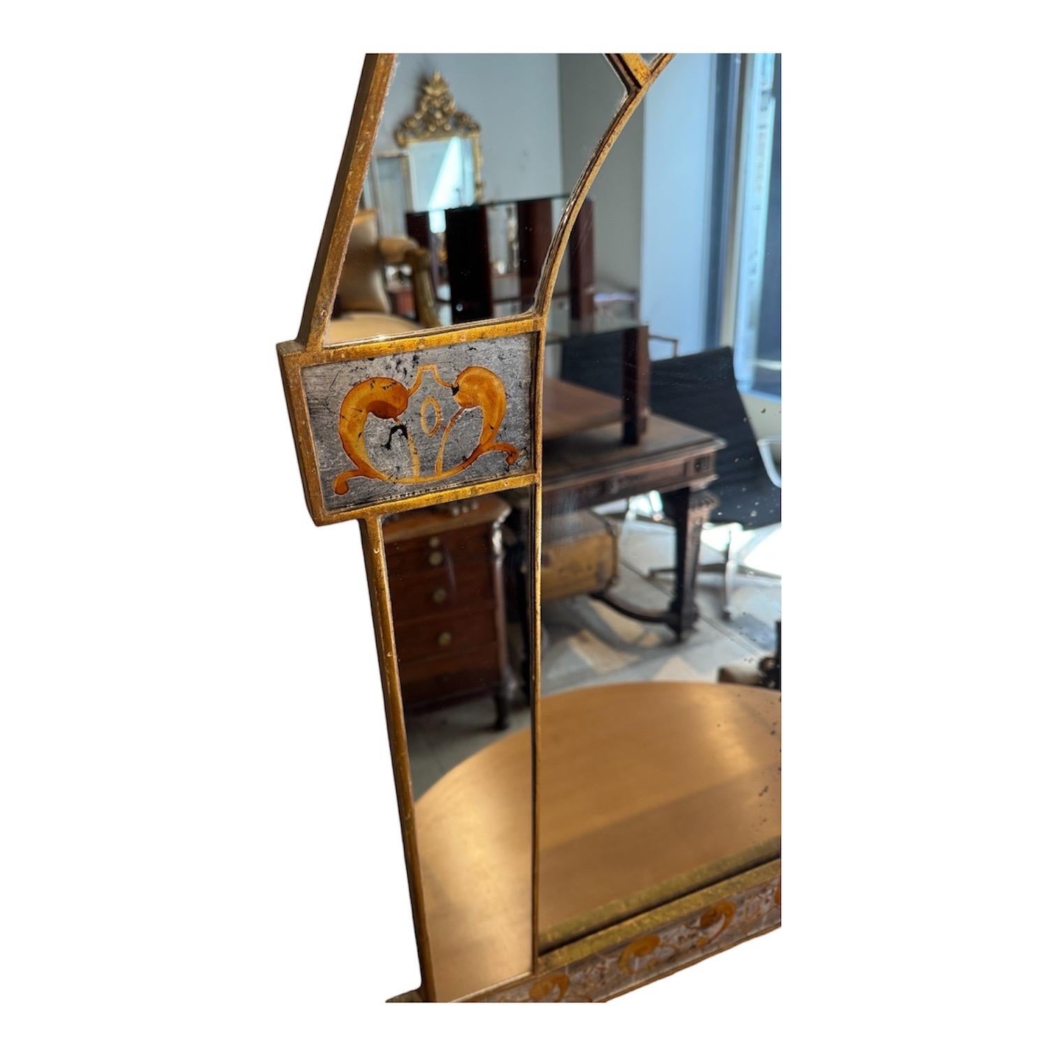 XX secolo Specchio Maison Jansen Englomise in vendita