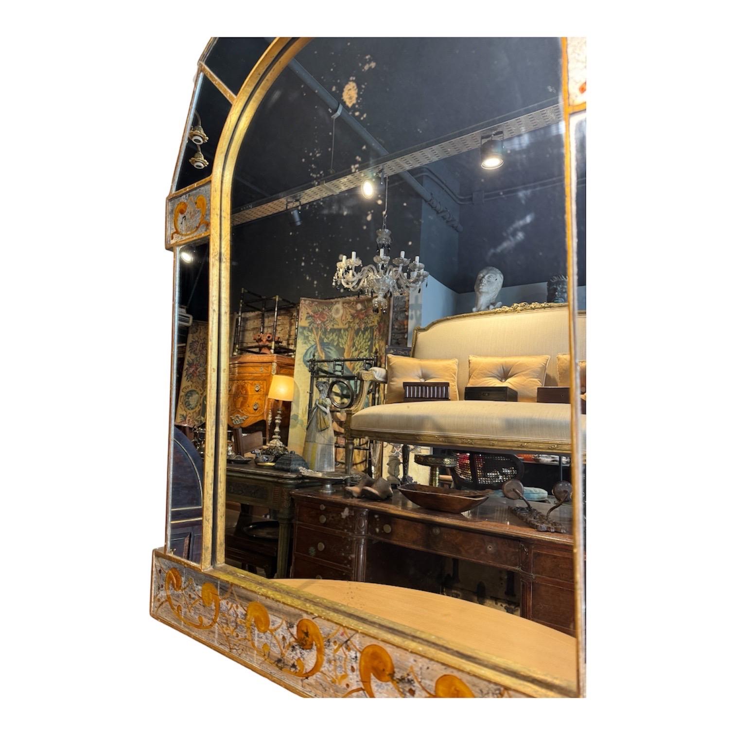 Specchio Maison Jansen Englomise in vendita 2