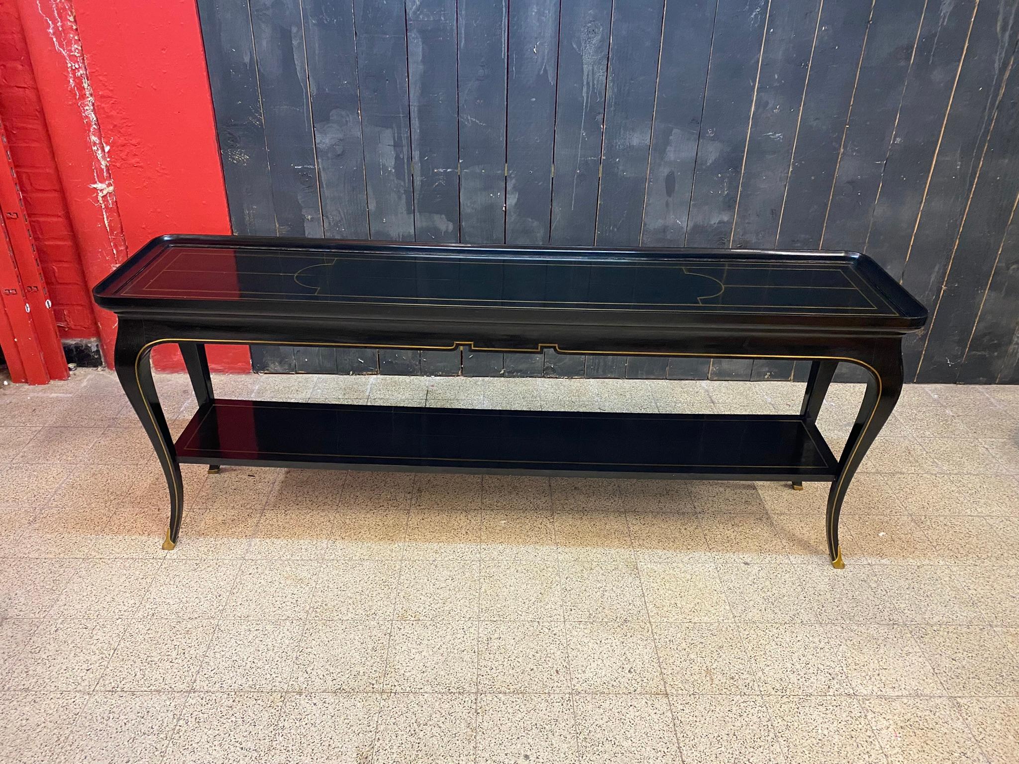 French Maison Jansen, Exceptional Large Neo Classic Console Table, circa 1950/1960 For Sale