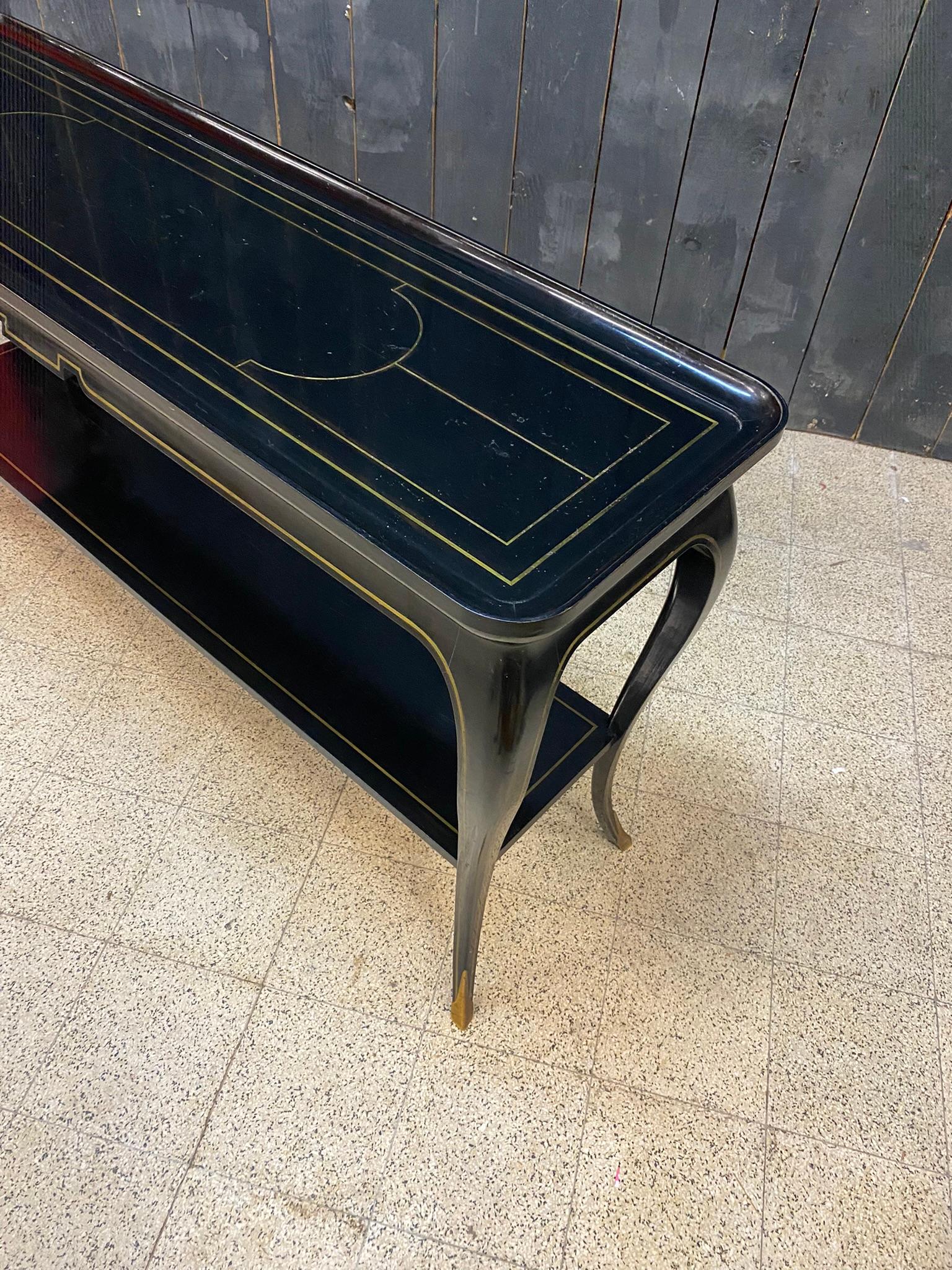 Exceptionnelle table console noclassique de la Maison Jansen, vers 1950/1960 en vente 2