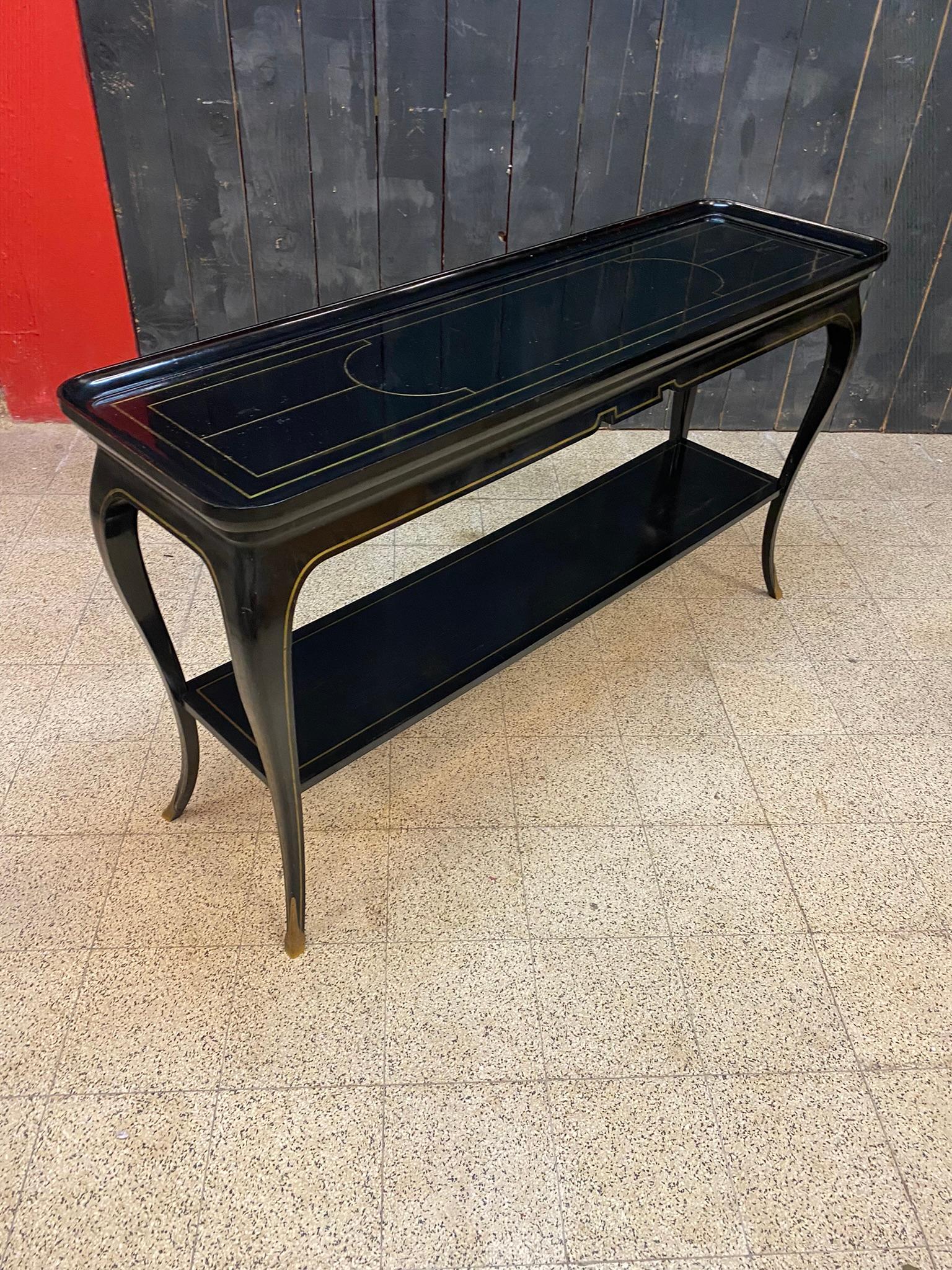 Français Exceptionnelle table console noclassique de la Maison Jansen, vers 1950/1960 en vente