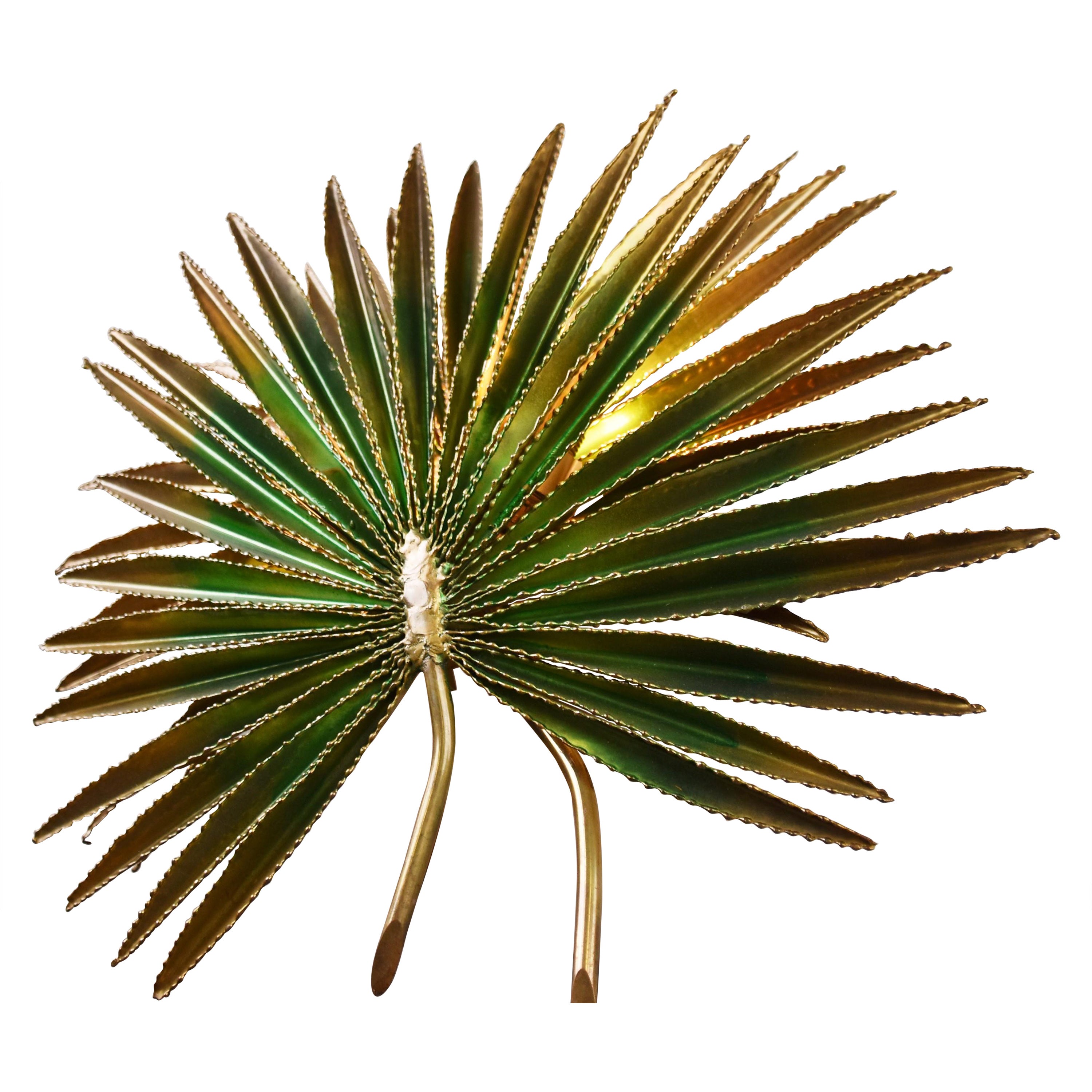 Maison jansen flower wall lamp, 1970s