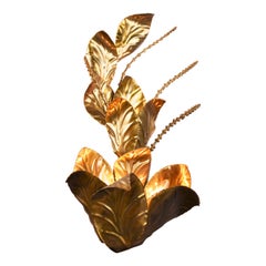 Maison Jansen Flower Wall Lamp, 1970s