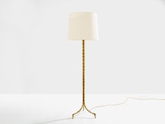 Maison Jansen foliage gilt bronze floor lamp 1950s