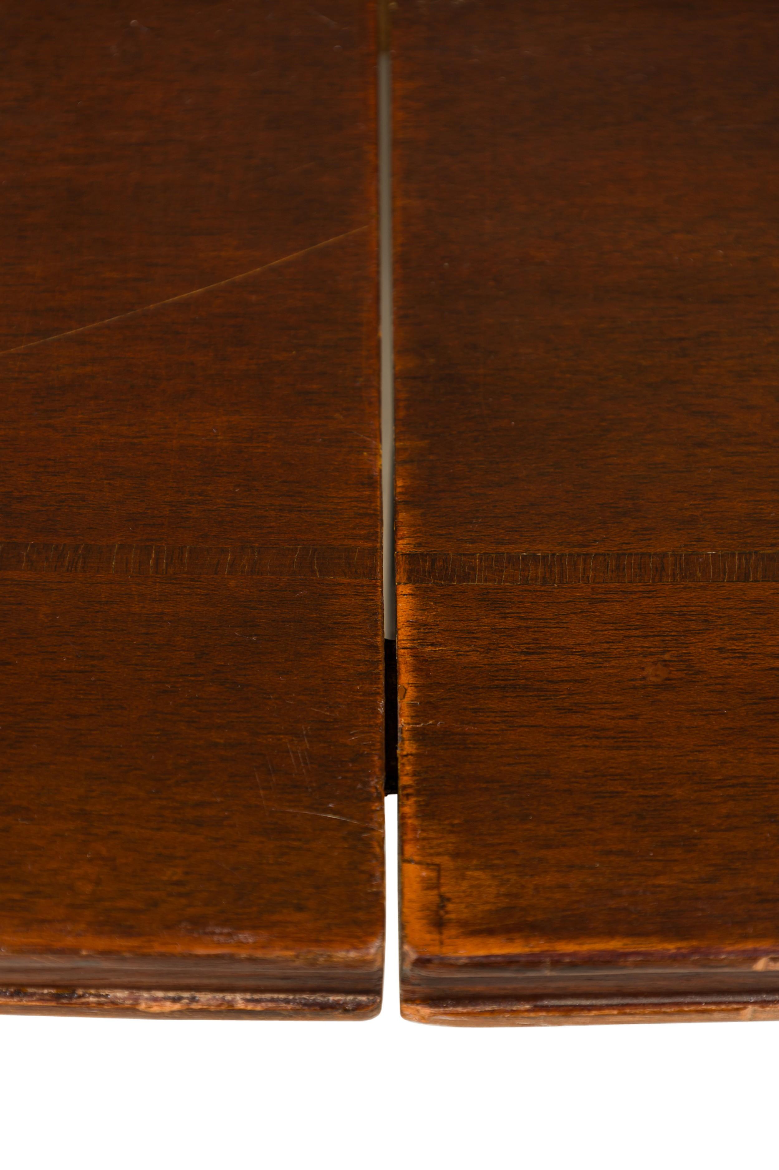 Maison Jansen Mesa extensible de comedor / conferencia francesa de caoba y bronce en venta 2