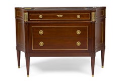 Maison Jansen French Mid-Century Bronze Mounted Mahogany Chest