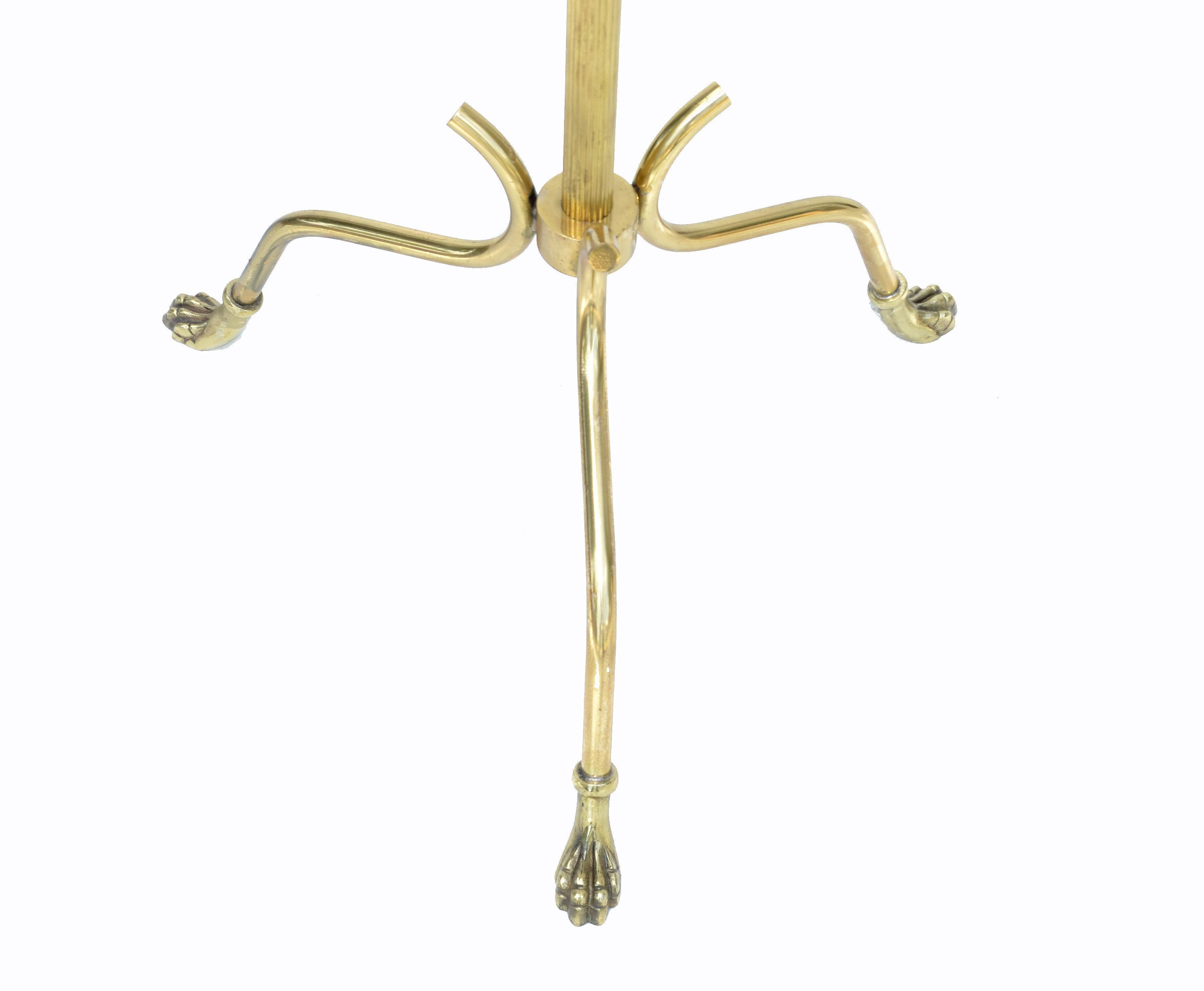 Maison Jansen French Provincial Bronze Claw Feet Floor Lamp For Sale 2