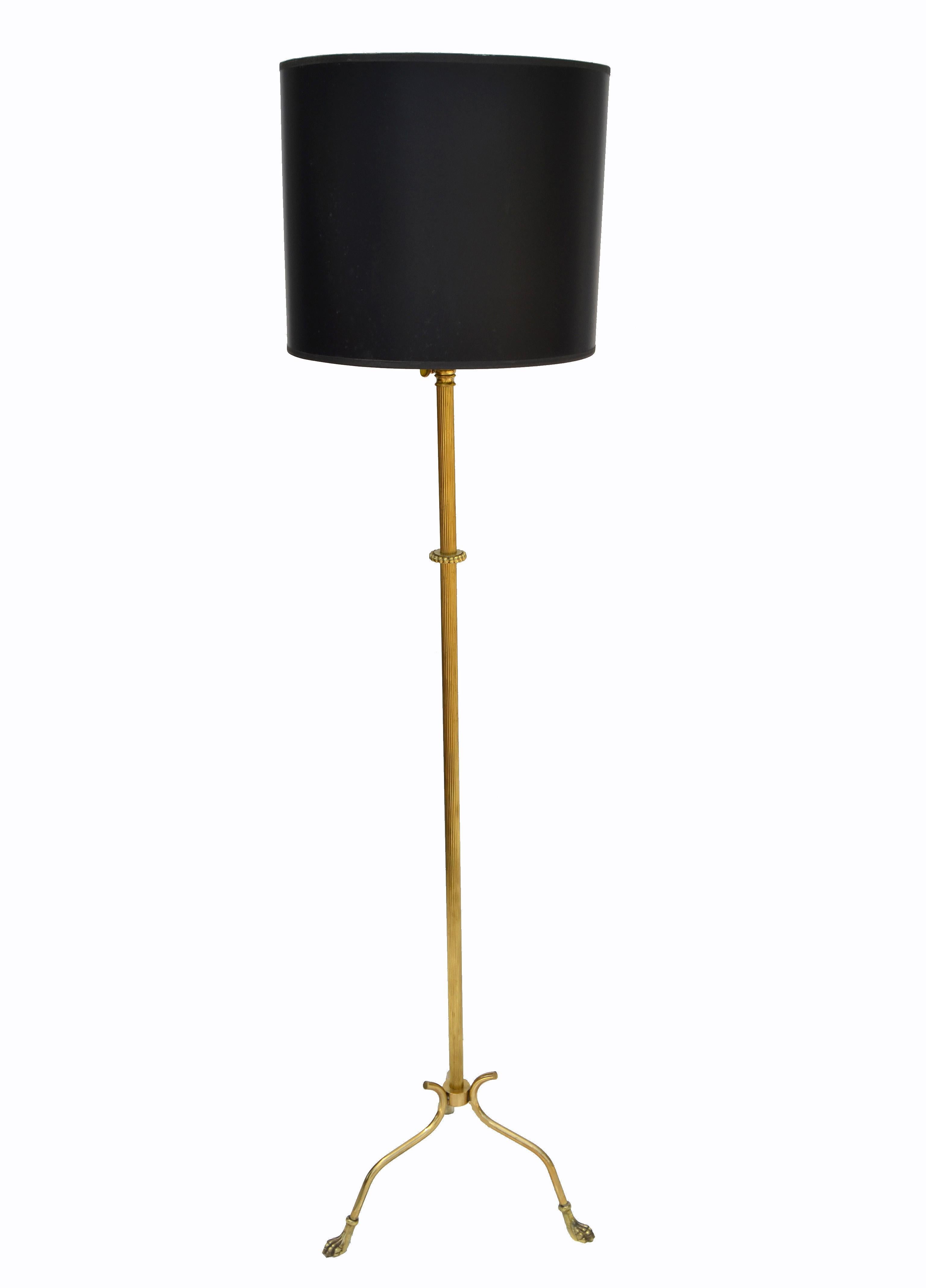 Maison Jansen French Provincial Bronze Claw Feet Floor Lamp For Sale 2