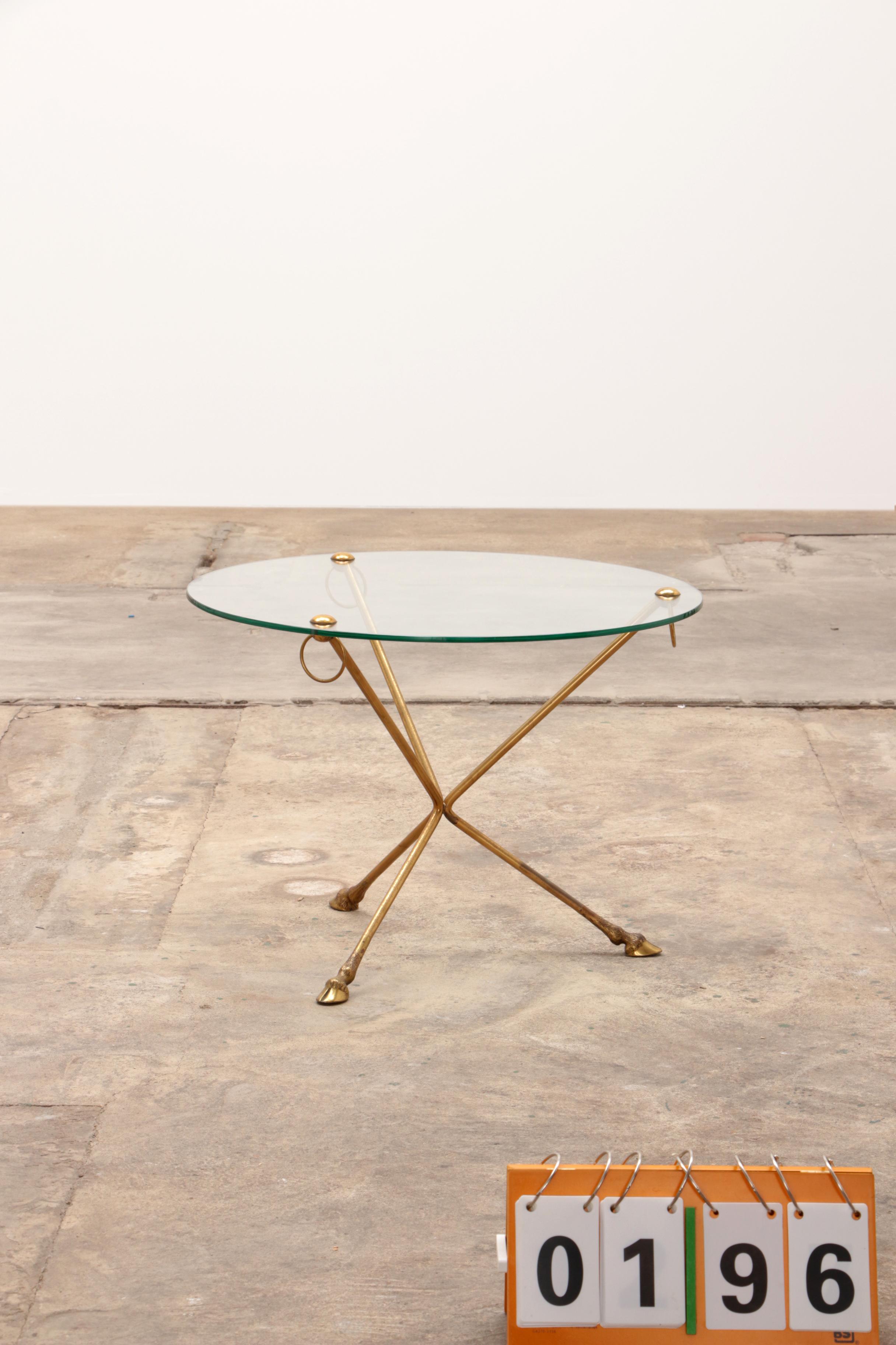 Brass and Glass Coffee Table By Maison Jansen Made 1960, France For Sale 6