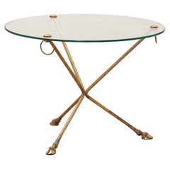 Brass and Glass Coffee Table By Maison Jansen Made 1960, France
