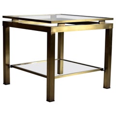 Maison Jansen Hollywood Regency Brass Side Table