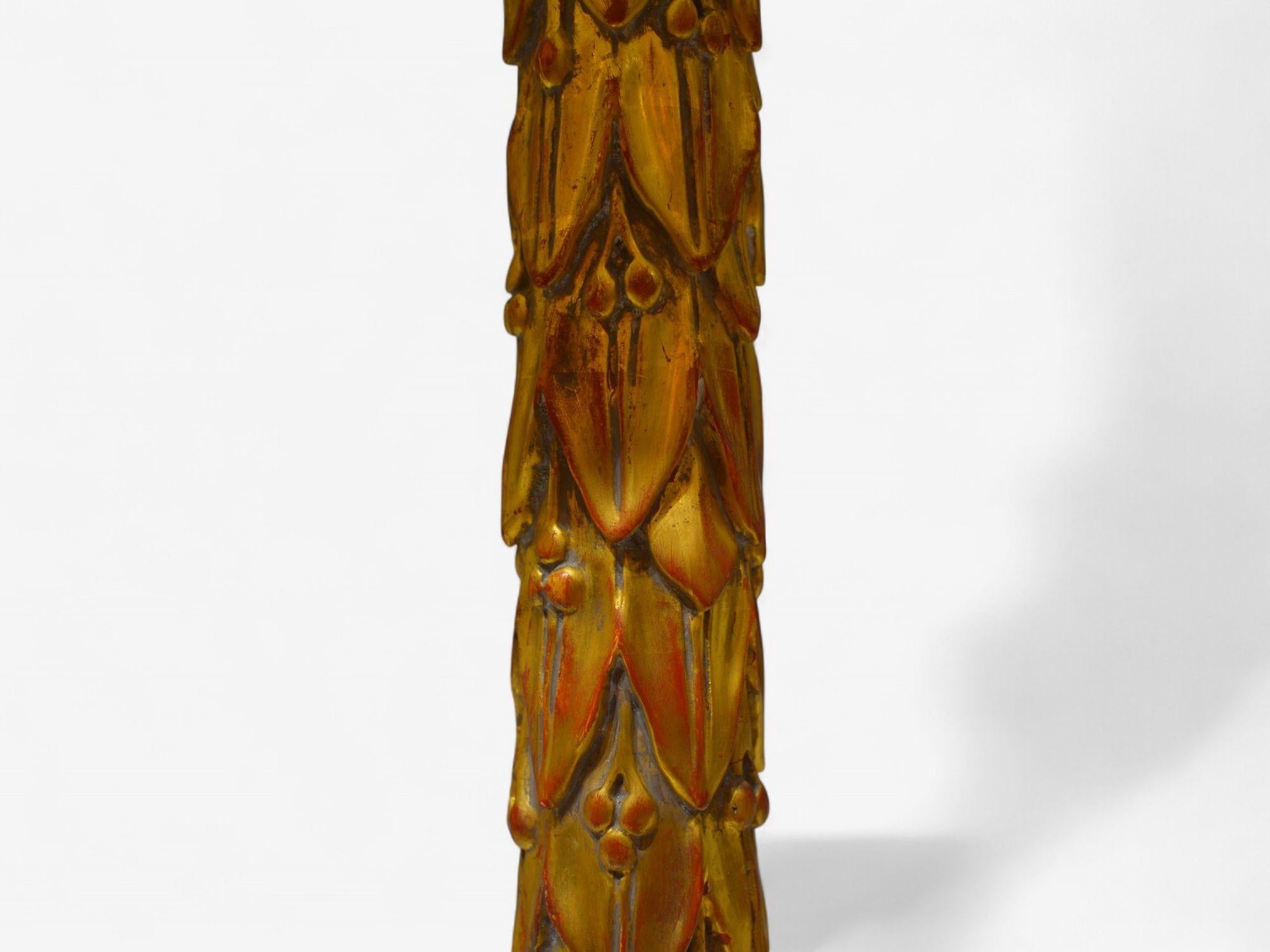 Bois doré Maison Jansen, Hollywood Regency, Giltwood, Table Lamps, France, 1950s en vente