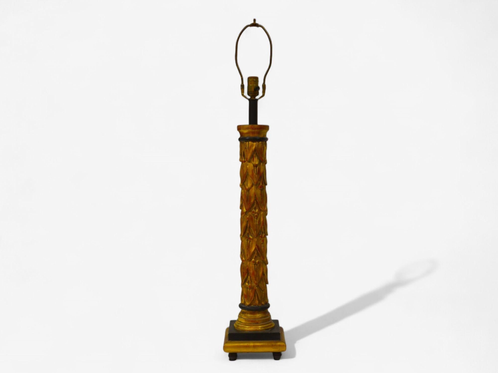 Maison Jansen, Hollywood Regency, Giltwood, Table Lamps, France, 1950s en vente 2