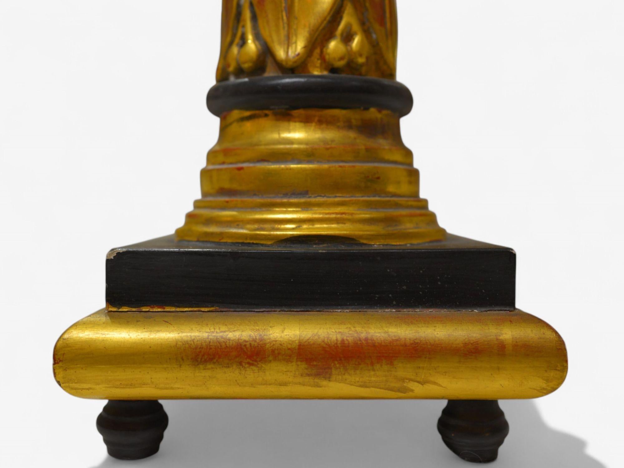 Maison Jansen, Hollywood Regency, Giltwood, Table Lamps, France, 1950s en vente 3