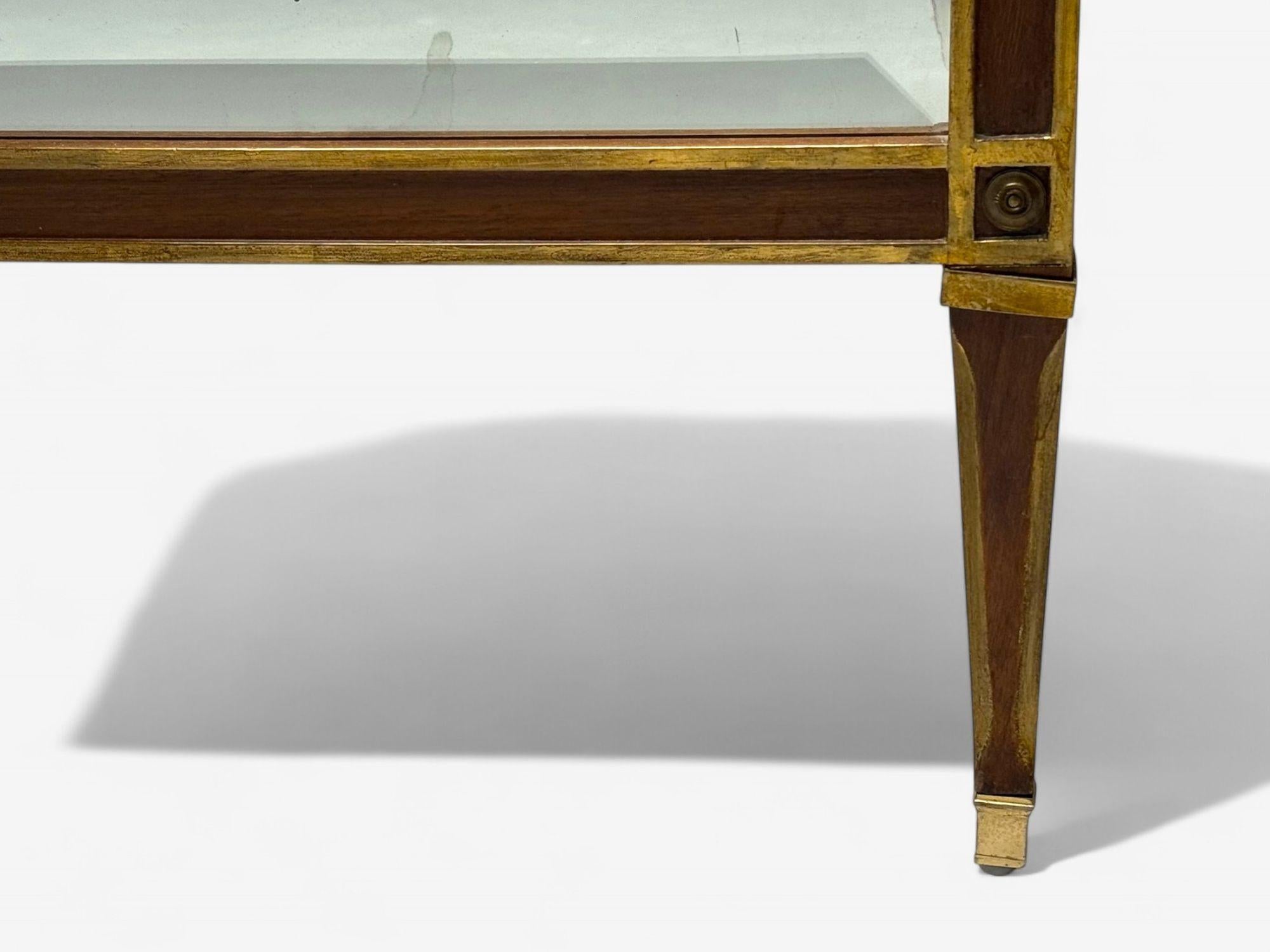 Maison Jansen, Hollywood Regency, miroir de coiffeuse, acajou, verre, France, années 1940 en vente 4