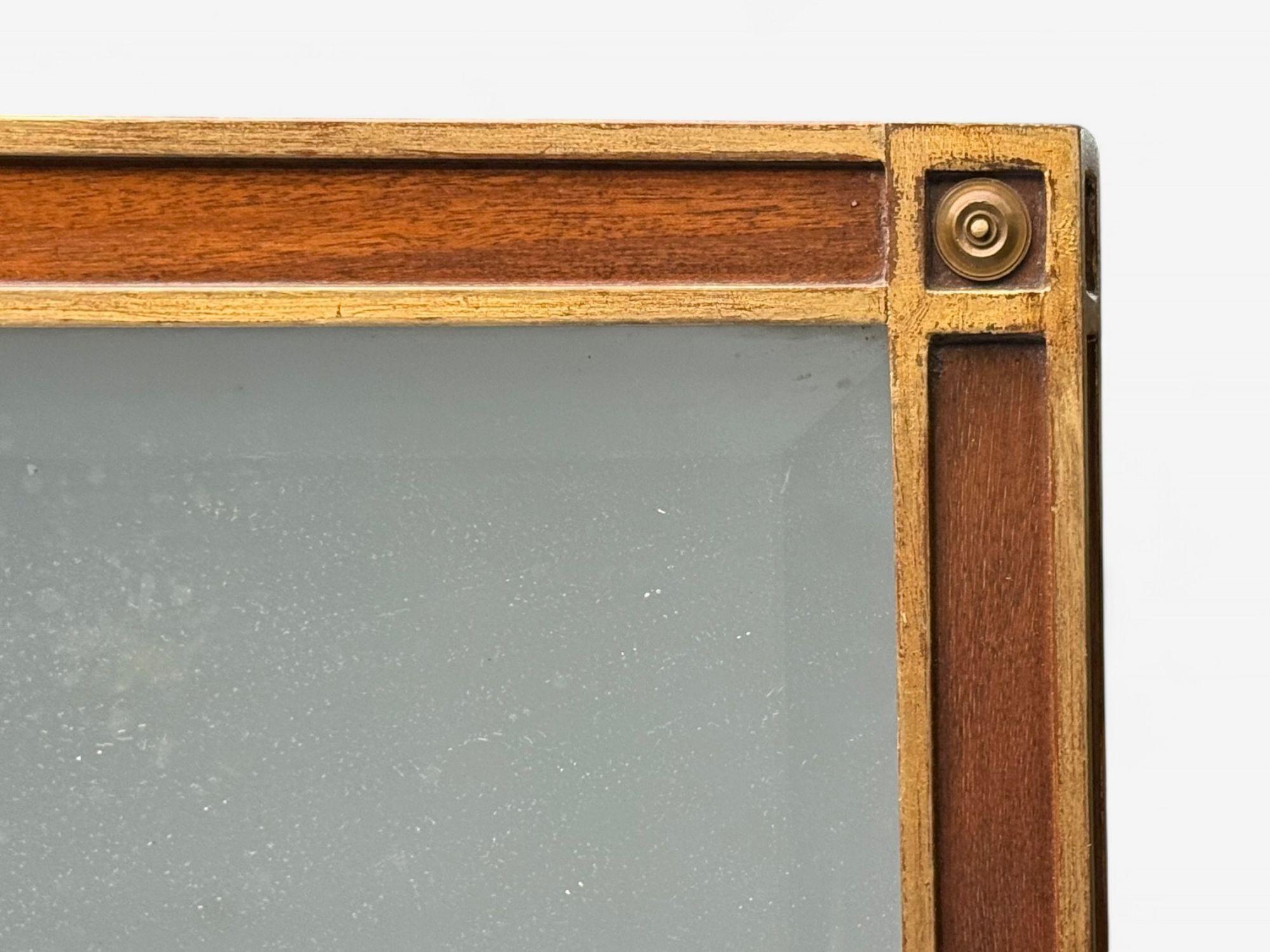 Maison Jansen, Hollywood Regency, miroir de coiffeuse, acajou, verre, France, années 1940 en vente 2