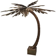 Lampada da terra a forma di palma enorme della Maison Jansen