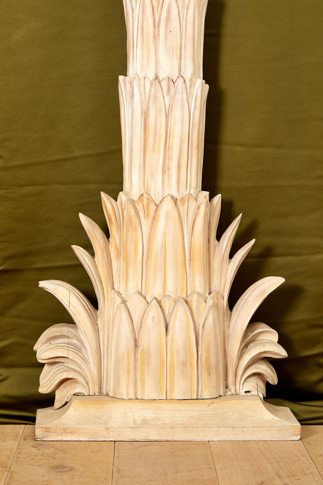 Mid-20th Century Maison Jansen, important wood sculpted sconce, circa 1960, France.