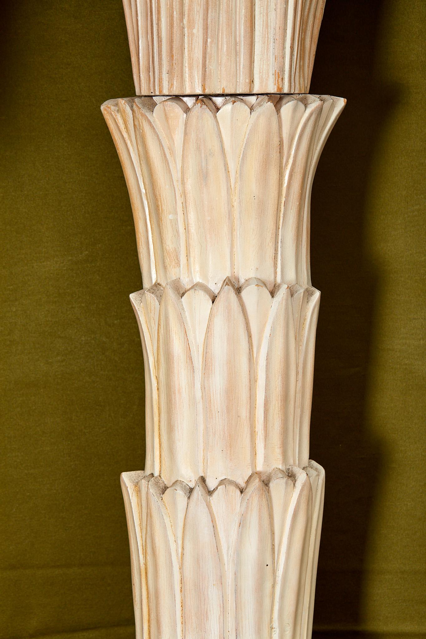 Maison Jansen, important wood sculpted sconce, circa 1960, France. 1