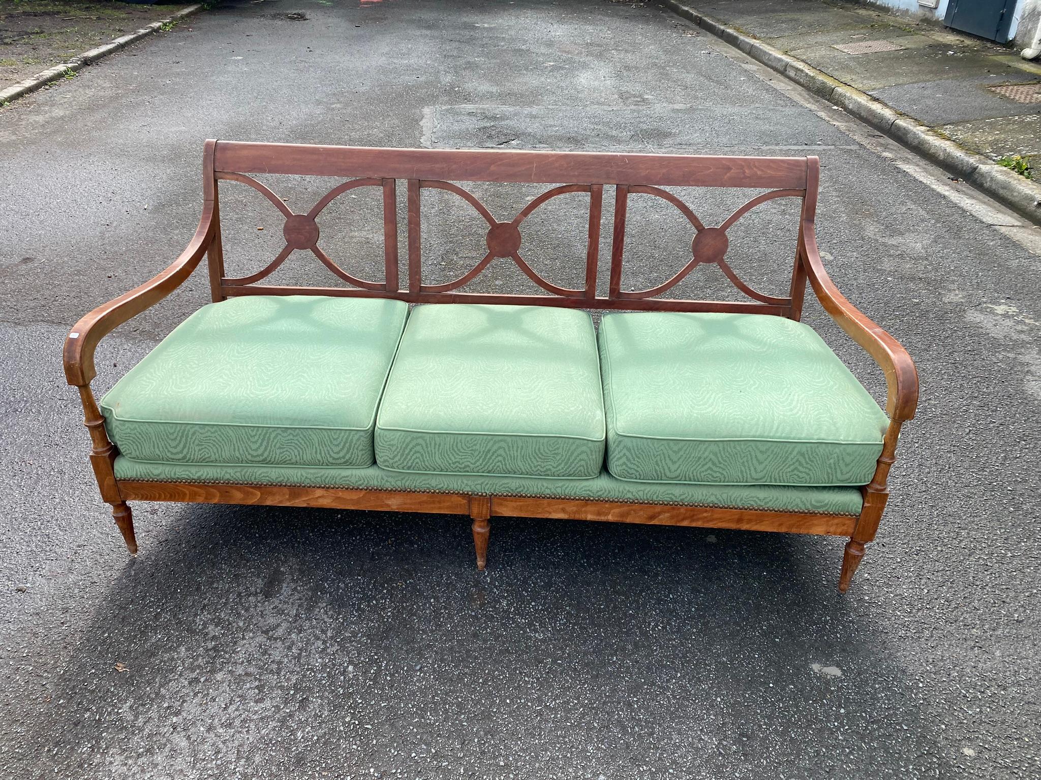 Maison Jansen, Living Room Set Including a Sofa and 2 Armchairs, circa 1940 For Sale 1
