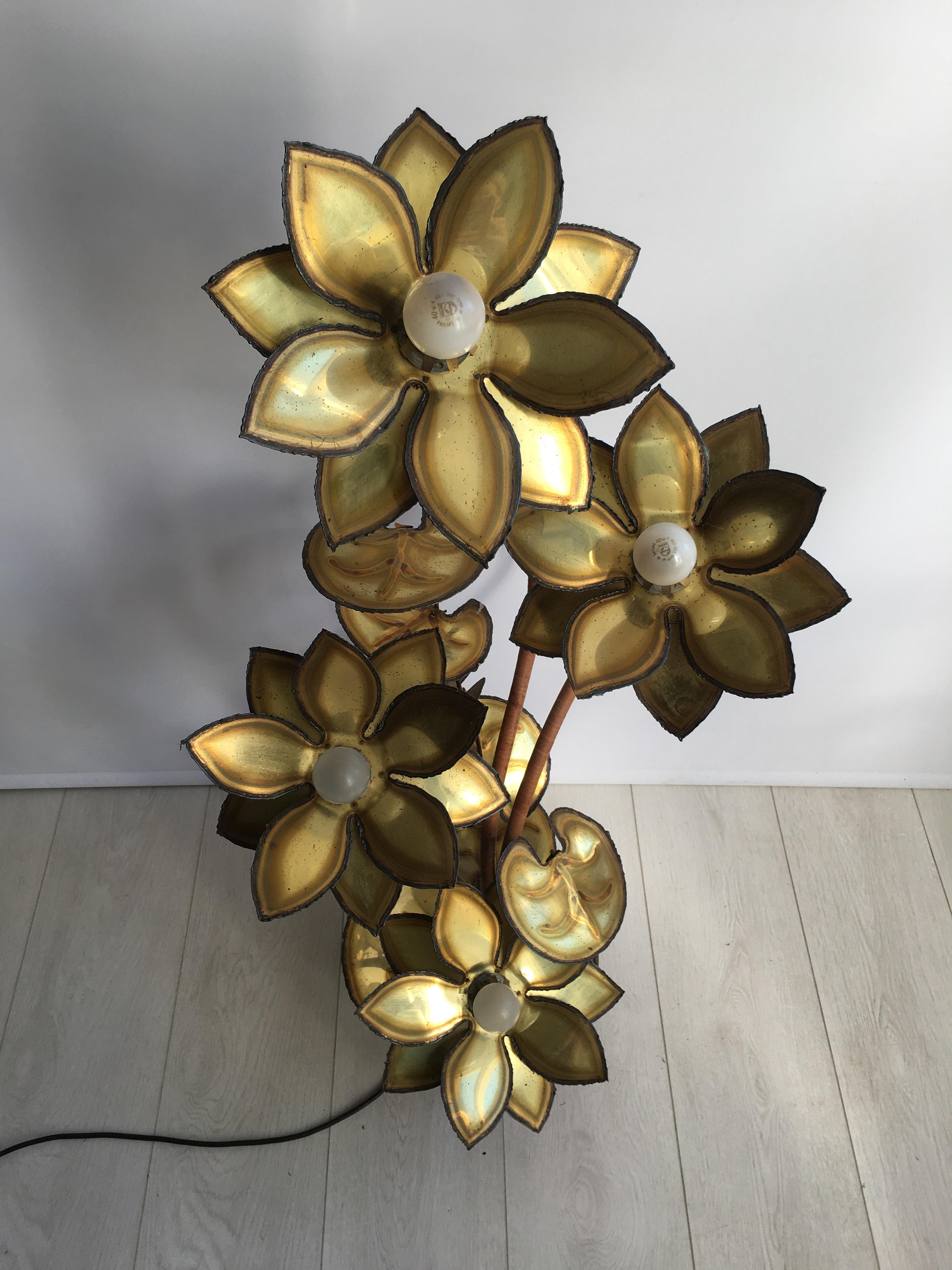 Maison Jansen Lotus Flower Lamp im Zustand „Gut“ im Angebot in Copthorne, GB