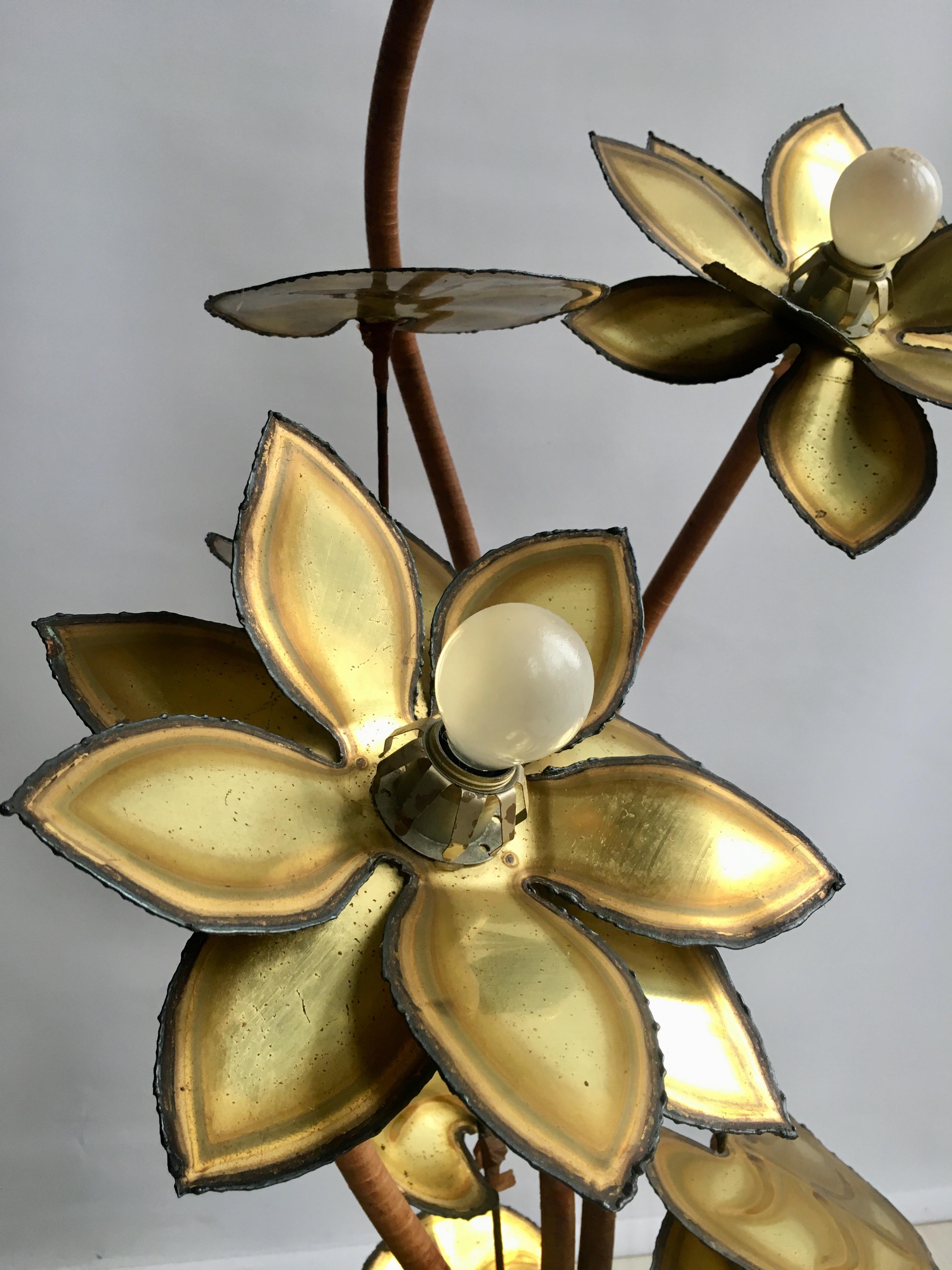 Maison Jansen Lotus Flower Lamp im Angebot 1