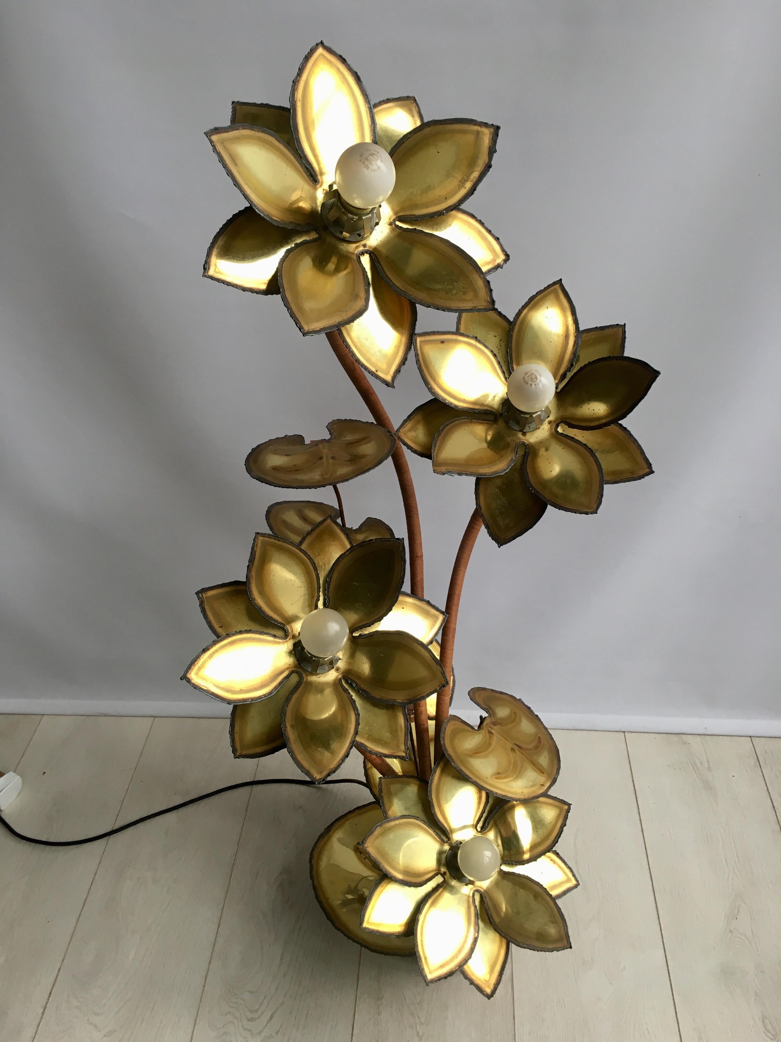 Maison Jansen Lotus Flower Lamp im Angebot 3