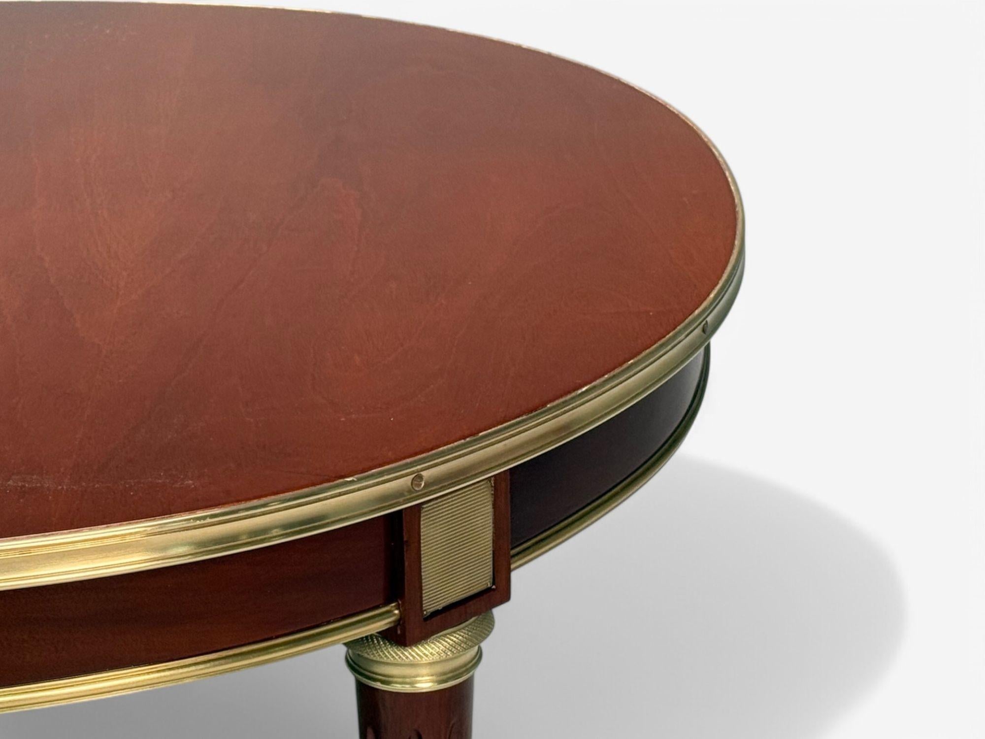 Maison Jansen, style Louis XVI, acajou, bronze, table de salle à manger, France, années 1920 en vente 3