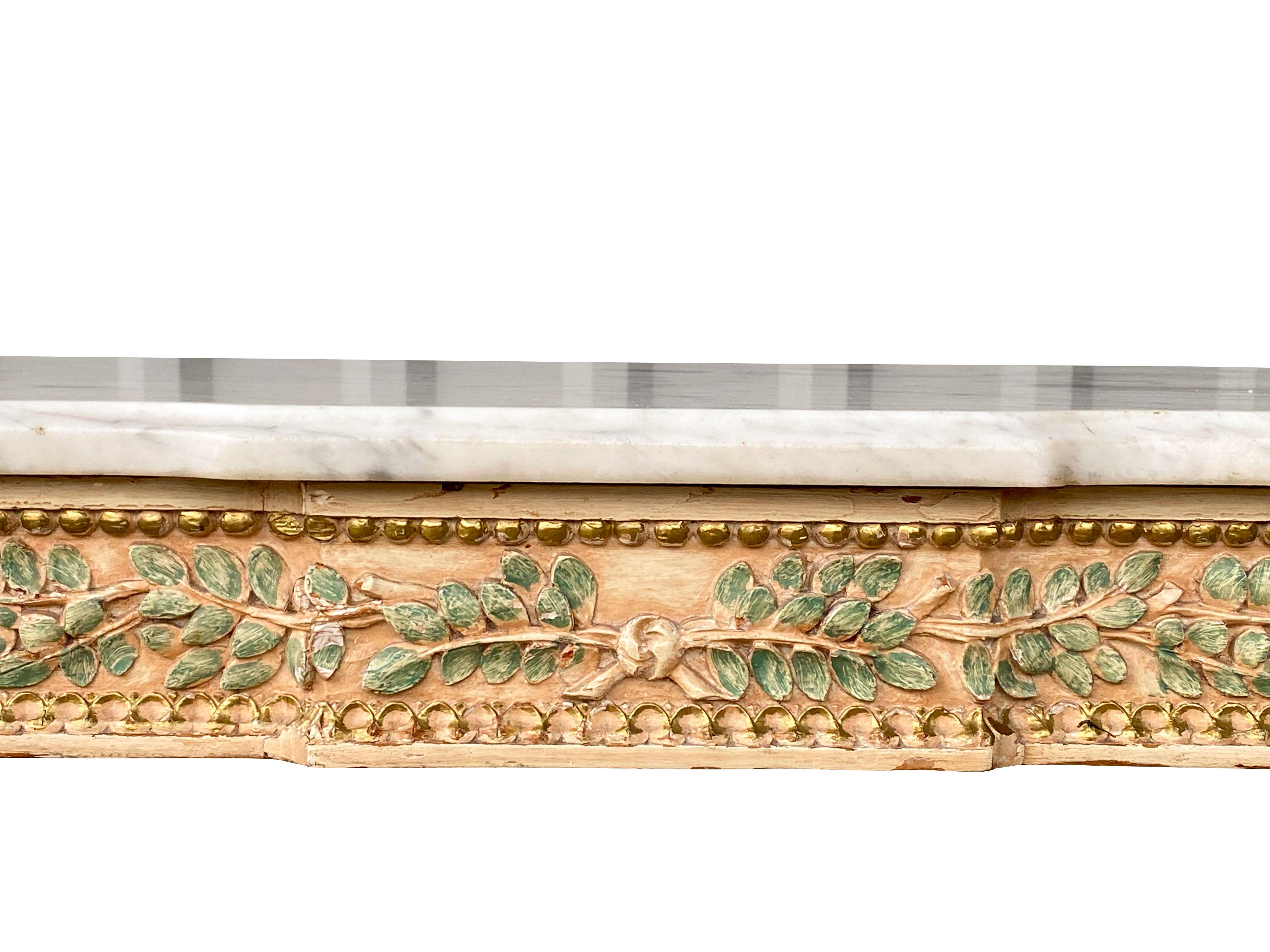 Maison Jansen Louis XVI Style Marble-Top Console Table 4