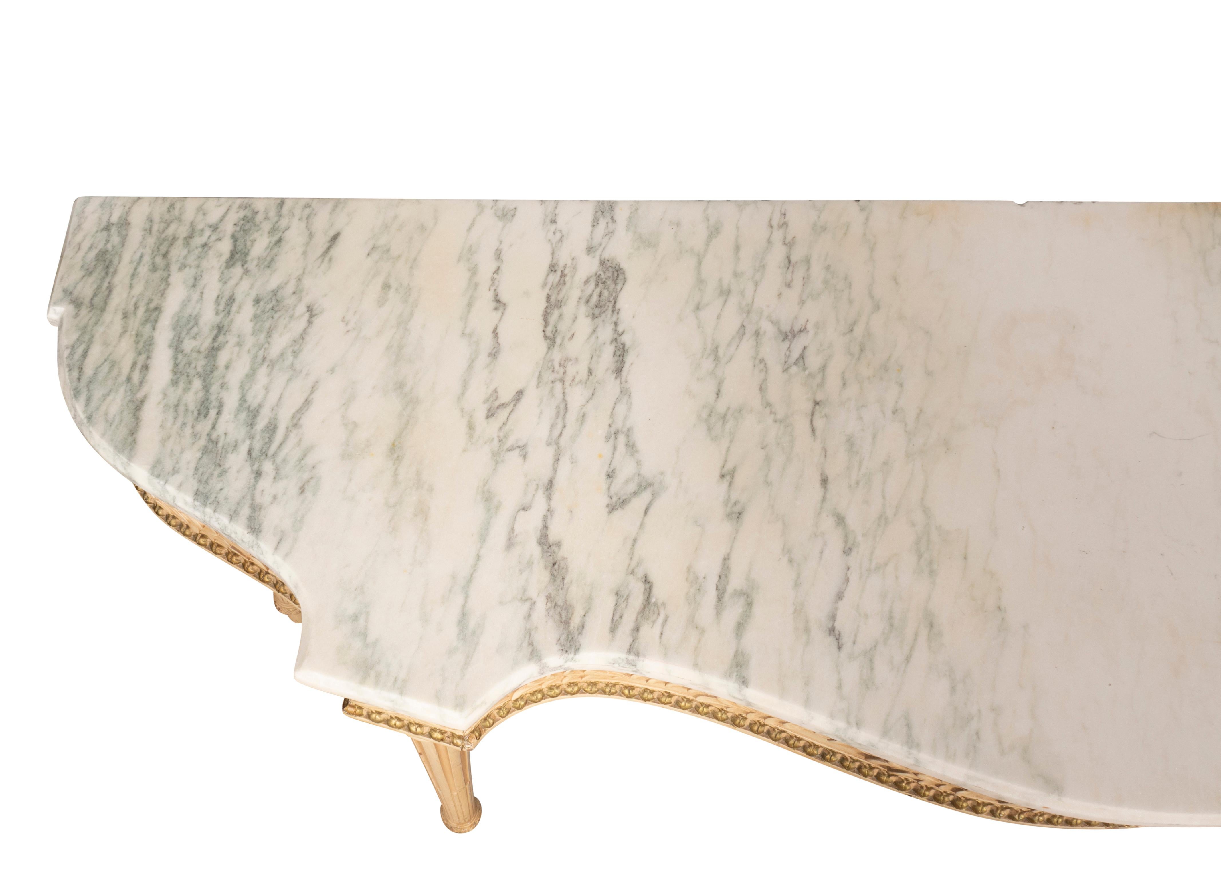 Maison Jansen Louis XVI Style White Painted Console Table From The Waldorf For Sale 7
