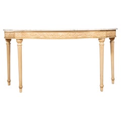 Maison Jansen Louis XVI Style White Painted Console Table From The Waldorf