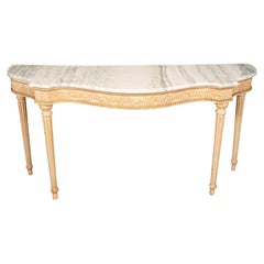 Maison Jansen Louis XVI Style White Painted Console Table From The Waldorf