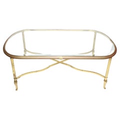 Maison Jansen-Manner Brass & Glass Table