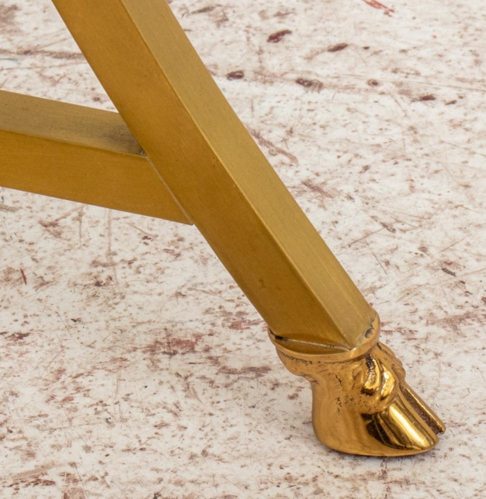 Maison Jansen: Gueridon-Tisch aus vergoldetem Metall im Angebot 5