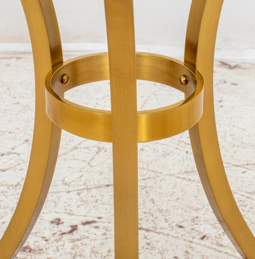 Maison Jansen: Gueridon-Tisch aus vergoldetem Metall im Zustand „Gut“ im Angebot in New York, NY