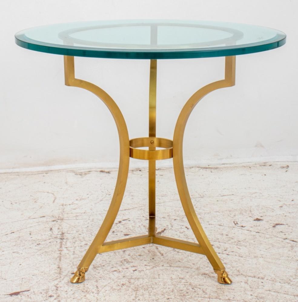 Maison Jansen: Gueridon-Tisch aus vergoldetem Metall im Angebot 1
