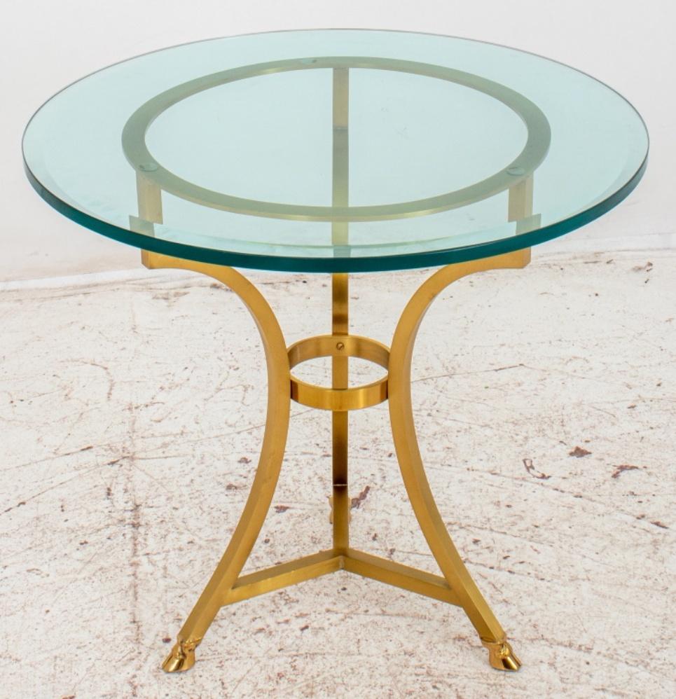 Maison Jansen: Gueridon-Tisch aus vergoldetem Metall im Angebot 2