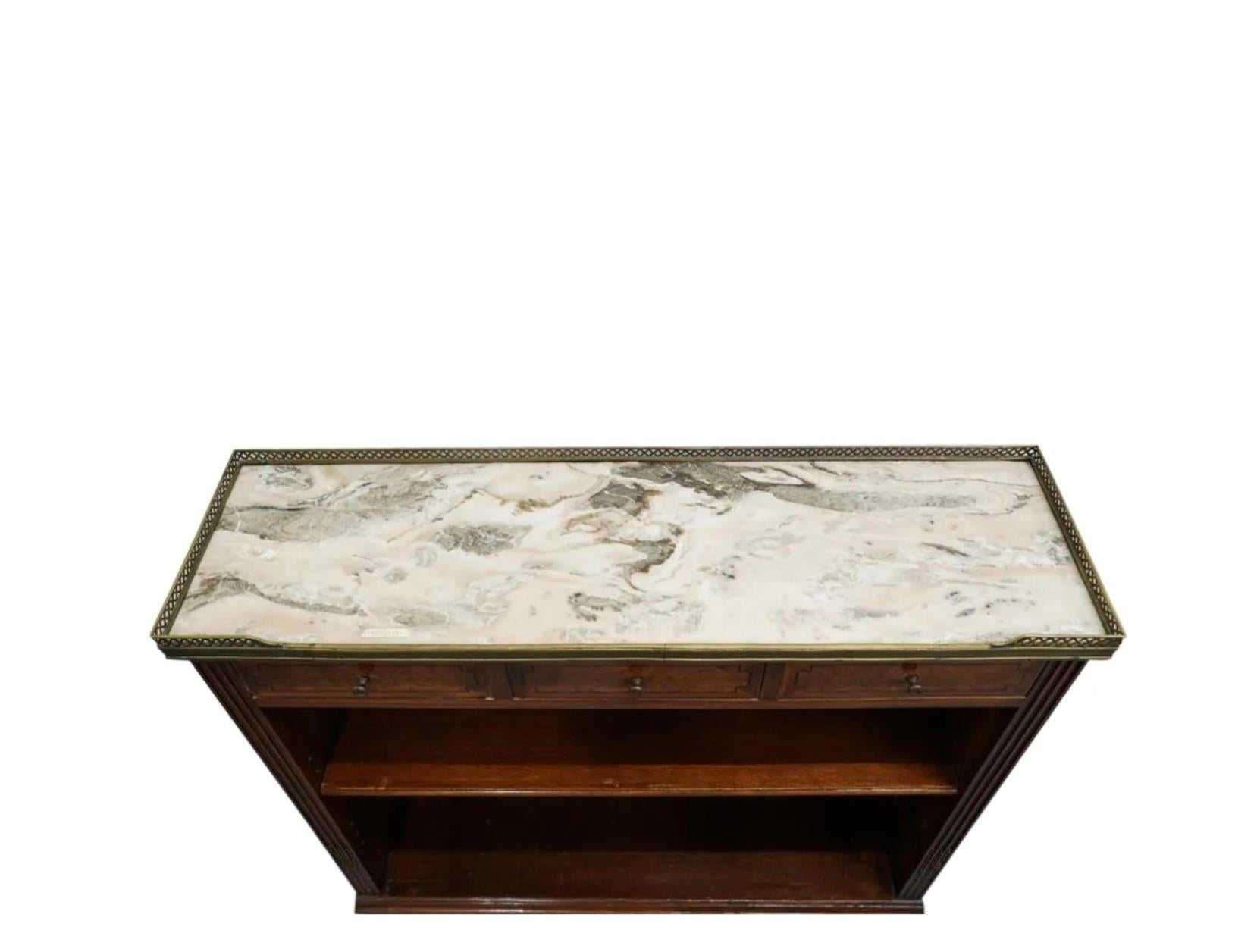Maison Jansen Marble And Brass Topped Shelving, Early 20th Century For Sale 1