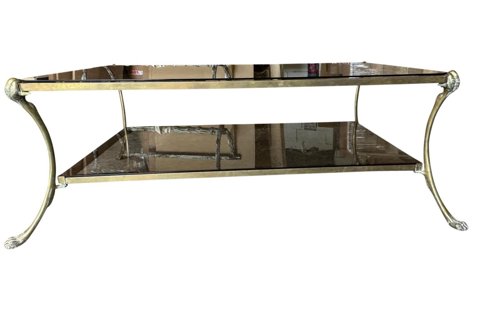 Français Maison Jansen Mid-20th Century Coffee Table - Table à cocktail en vente